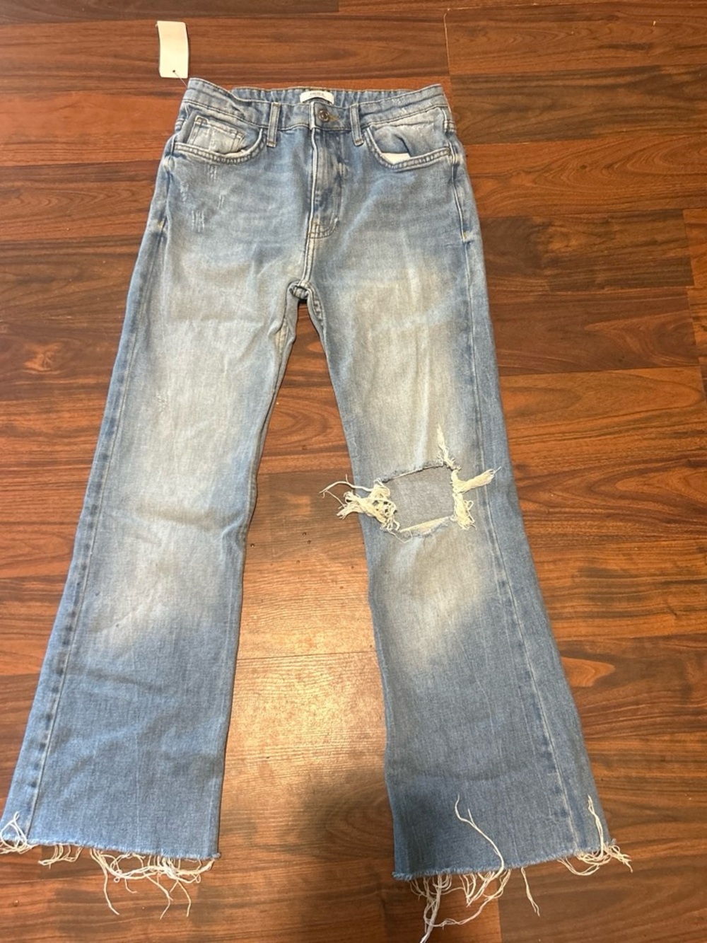 Forever 21 Light Blue Distressed Jeans